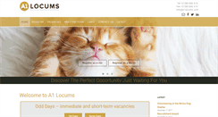 Desktop Screenshot of a1locums.com