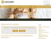 Tablet Screenshot of a1locums.com